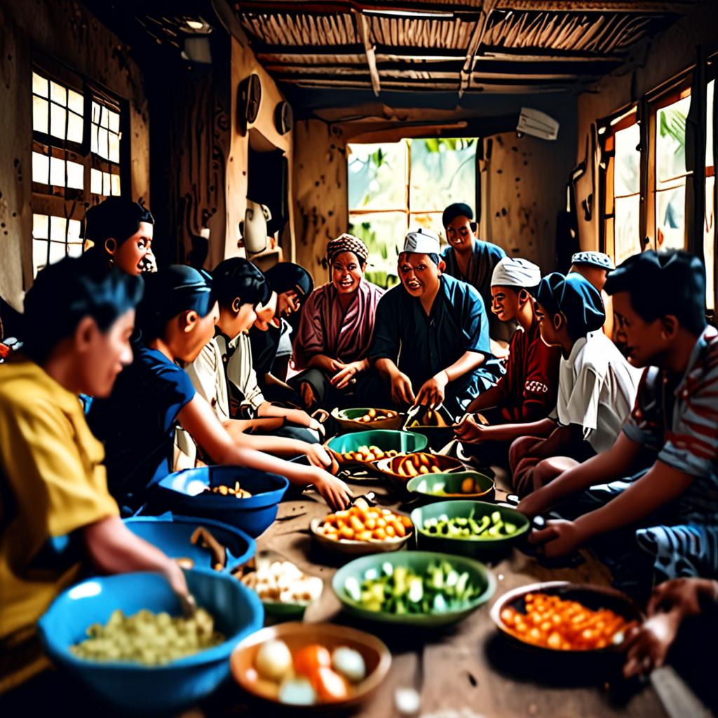 Prabowo Tinjau Dapur Umum Pengungsi di Tapteng